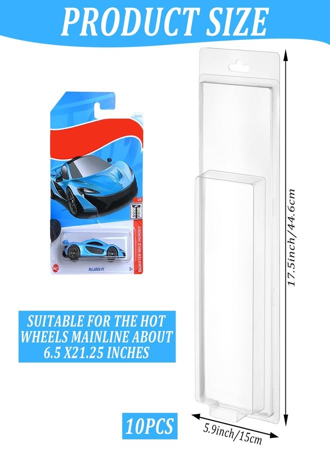 Hlimior 10 Pack 5 Separate Car Protector Case for Hot Wheels Mainline,Protector Packs Compatible with Hot Wheels Model,5 Car Clamshell Display Clamshell Cases Plastic Display Protective Case for Hot Wheel - Image 2